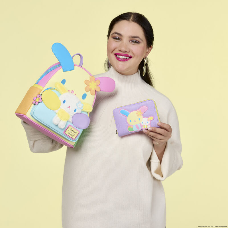 Sanrio Exclusive U*SA*HA*NA Color Block Zip Around Wallet, , hi-res view 3